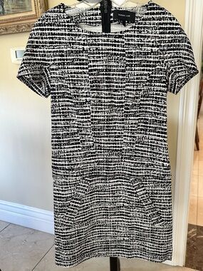 Derek Lam Black and White Structured Dress